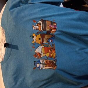 Festive fall design T shirt. Hand pressed